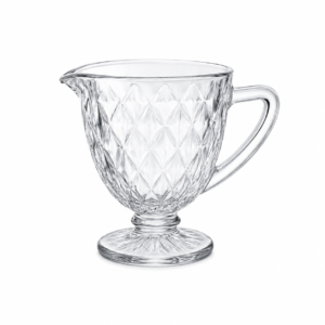 Jarra De Vidro 1,2L Diamond Luxo Cristal Transparente