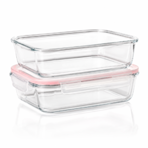 Pote Vidro Hermética Marmita Grande Tampa Silicone 1040ml
