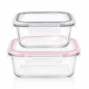 Pote Vidro Hermética Marmita Grande Tampa Silicone 700ml