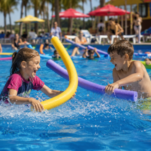 Kit com 5 Espaguetes Flutuadores Macarrão Piscina C/furo
