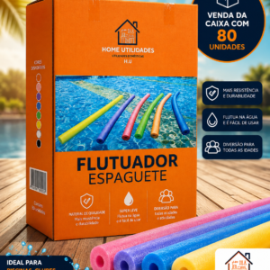 Espaguetes Flutuadores Macarrão Piscina C/furo - CAIXA com 80 peças