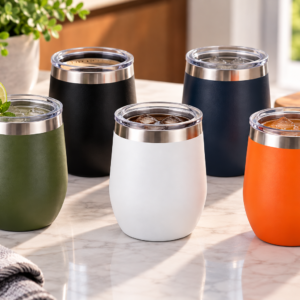 Copo Térmico 360ml Inox Com Tampa Antigotejamento