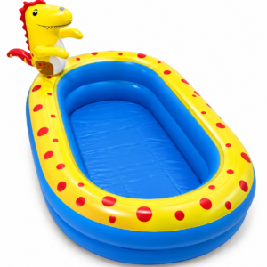 Piscina Dinossauro Inflável Playground Chafariz - 200 litros