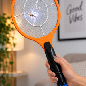 Raquete Elétrica Recarregável Mata Mosquito Bivolt